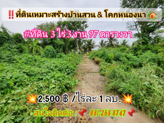 ขายต่ำกว่าราคาตลาด!! ที่ดินลาดหลุมแก้วร่วม 4 ไร่ 👉เหมาะสร้างบ้านสวน & โคกหนองนา👉ต.ระแหง