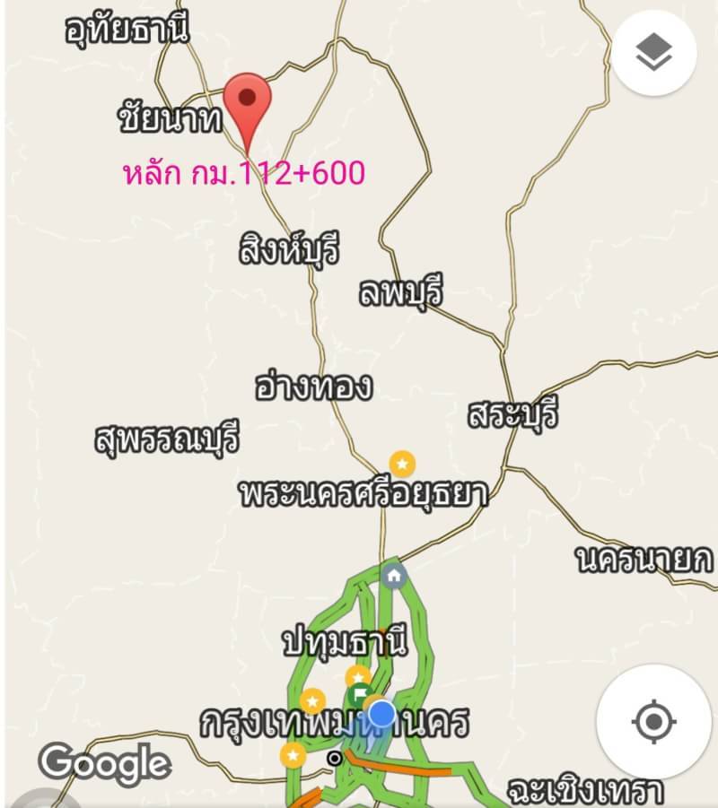 ขายด่วนที่ดินผืนใหญ่ติดถนนสายเอเชีย กม.112เขตจ.ชัยนาท