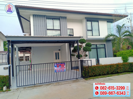 SaleHouse Single house for sale, The Trust Project, Ban Pho, Chachoengsao, 140 sq m., 51.5 sq m..