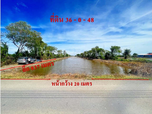 ขายที่ดินเปล่า 36-0-48 ไร่ อำเภอบ้านโพธิ์ จังหวัดฉะเชิงเทรา