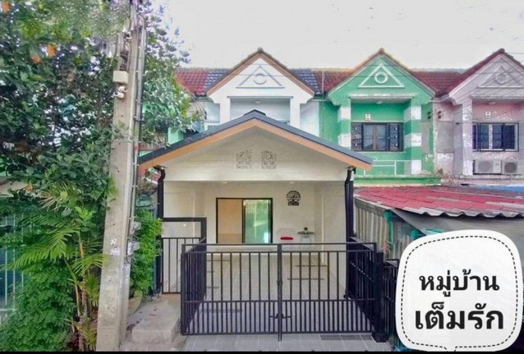 SaleHouse Townhome for sale, Baan Tem Rak, 90 sq m., 16 sq m, newly decorated, ready to move in.
