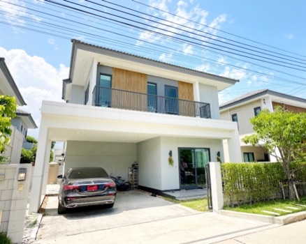 SaleHouse House for sale Centro Rama 2 Phutthabucha, modern style house. Spacious usable functions, very beautiful condition, decorated and ready to move in, potential location, selling cheap.