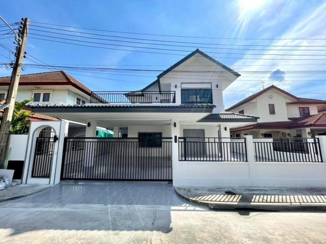 SaleHouse Single house for sale, Baan Sathaporn Rangsit, 150 sq m., 75 sq m, newly decorated, ready to move in.