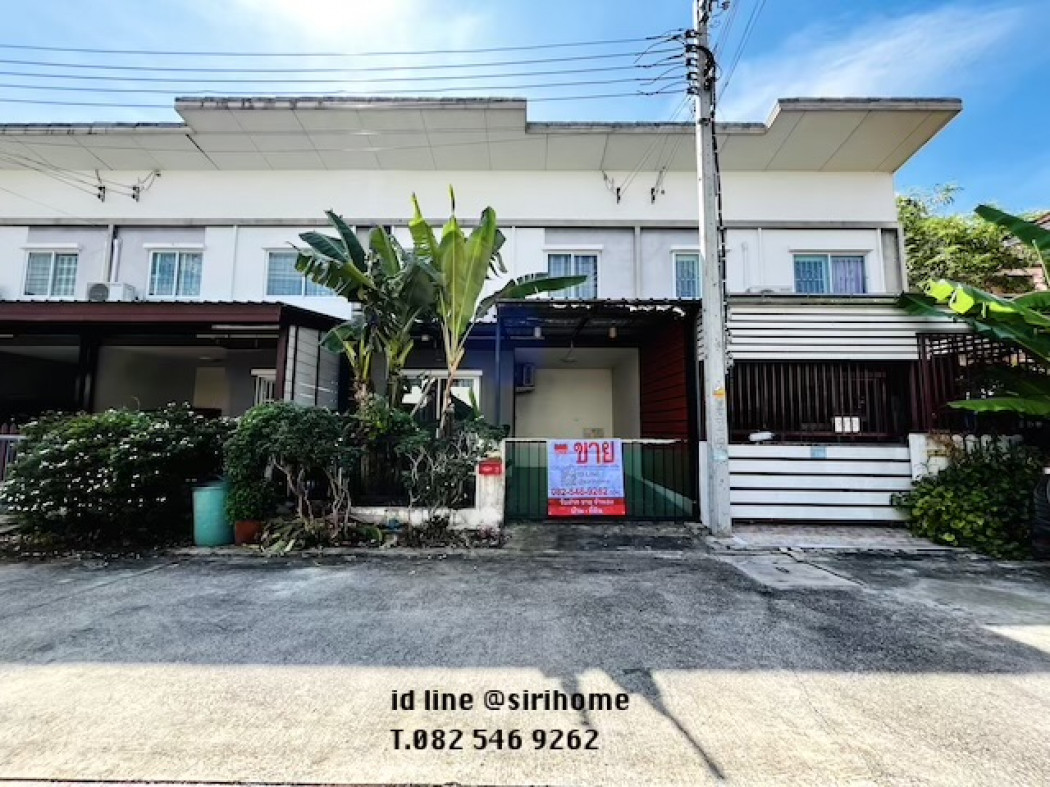 SaleHouse Townhome for sale, Lio Bliss Kanchanapisek-Chaiyapruk, Lio Bliss Karnchanapisek-Chaiyapruk, 17.6 sq m., 3 bedrooms, 2 bathrooms, already extended, near Wat Lat Pla Duk, Bang Bua Thong.