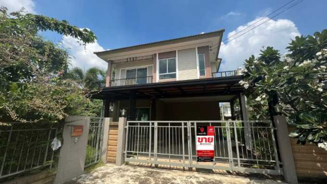 SaleHouse Single house for sale, Passorn Prestige Rangsit, Khlong 2, 240 sq m., 61.7 sq m, behind the edge, shady, nice.