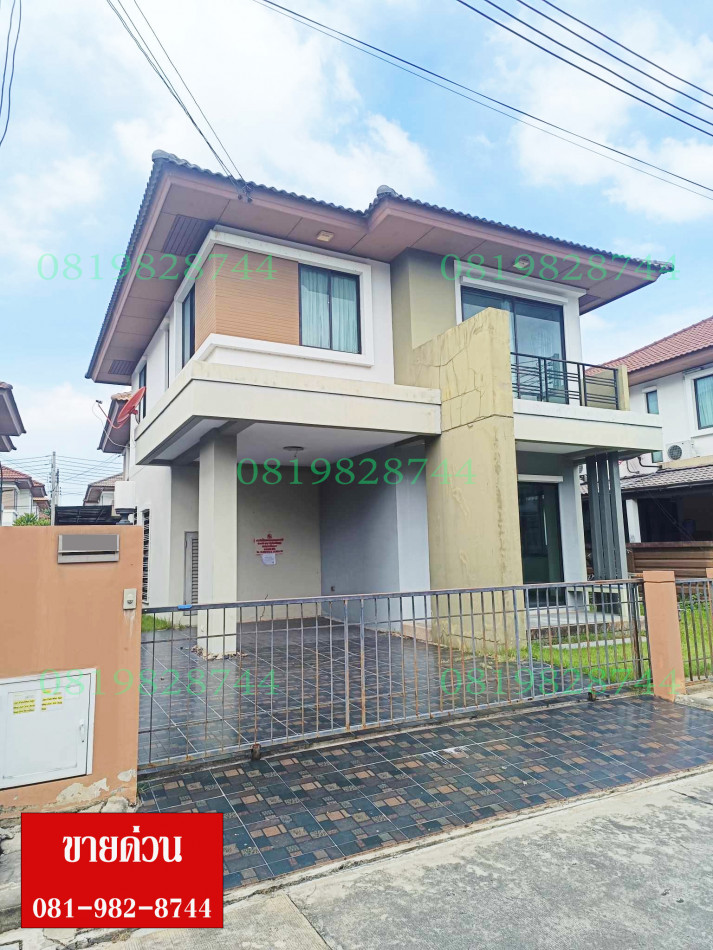 SaleHouse Single house for sale, Habitia Ratchapruek, 130 sq m., 51 sq m. Single house, Habitia Ratchapruek, Road 345, Bang Khu Wat, Pathum Thani (House sold as is)