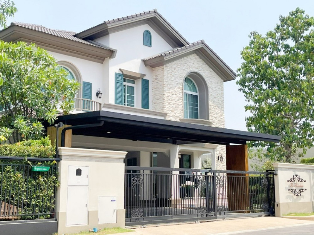 RentHouse New SDH for rent, Nantawan Ramintra-Paholyothin 50, 108 sqw, 4 bedrooms, 4 bathrooms, corner, elegantly-furnished.