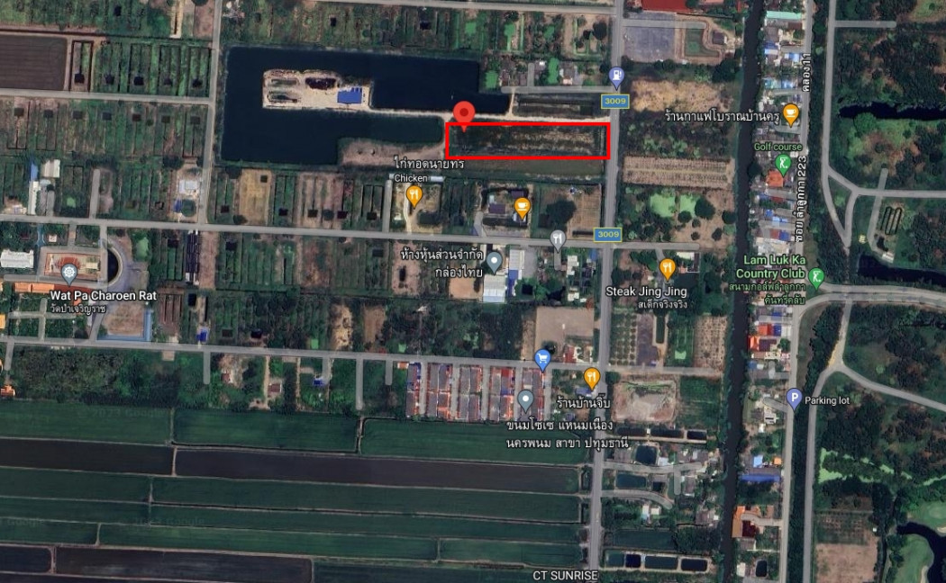 SaleLand Land for sale, Lam Luk Ka, 5 rai 76.6 sq m., width 40 m., depth 207 m.