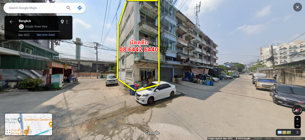 RentOffice 13521 For rent, 4-story commercial building, corner room, 100 meters from Kanchanaphisek Road, suitable for a warehouse, 16 sq m.