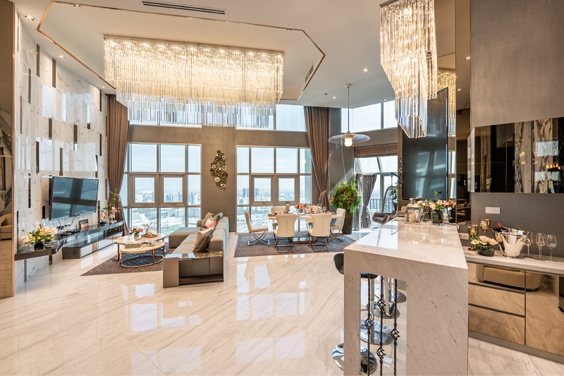 ขายคอนโดมิเนียม ขายคอนโด Luxury Penthouse @ Belle Grand Rama9