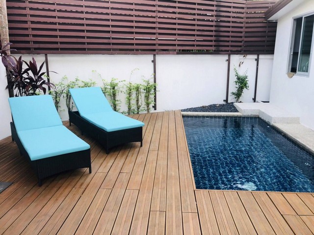 เช่าบ้าน For Rent : Chalong, 3-story townhouse with a small pool,4B4B
