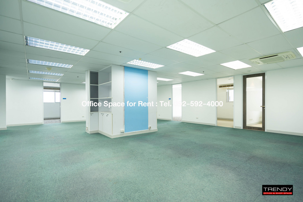 RentOffice (TD-2504) The Trendy Office, office for rent, size 341.41 sq m, 25th floor, Sukhumvit 13, near BTS Nana.