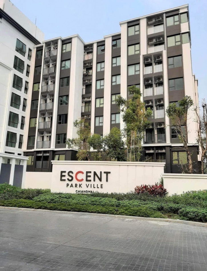 เช่าคอนโดมิเนียม ให้เช่า คอนโด ห้องพร้อมเข้าอยู่ Escent Park Ville Chiangmai 28 ตรม. ใกล้ เซ็นทรัลเฟสติวัลเชียงใหม่
