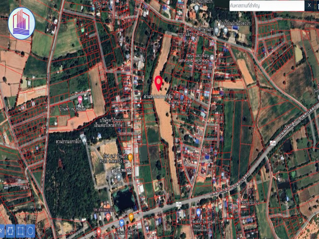 SaleLand Land for sale, empty land, Phon Krang Subdistrict, Mueang Nakhon Ratchasima District, Nakhon Ratchasima Province, 17 rai 1 ngan 88 sq m.