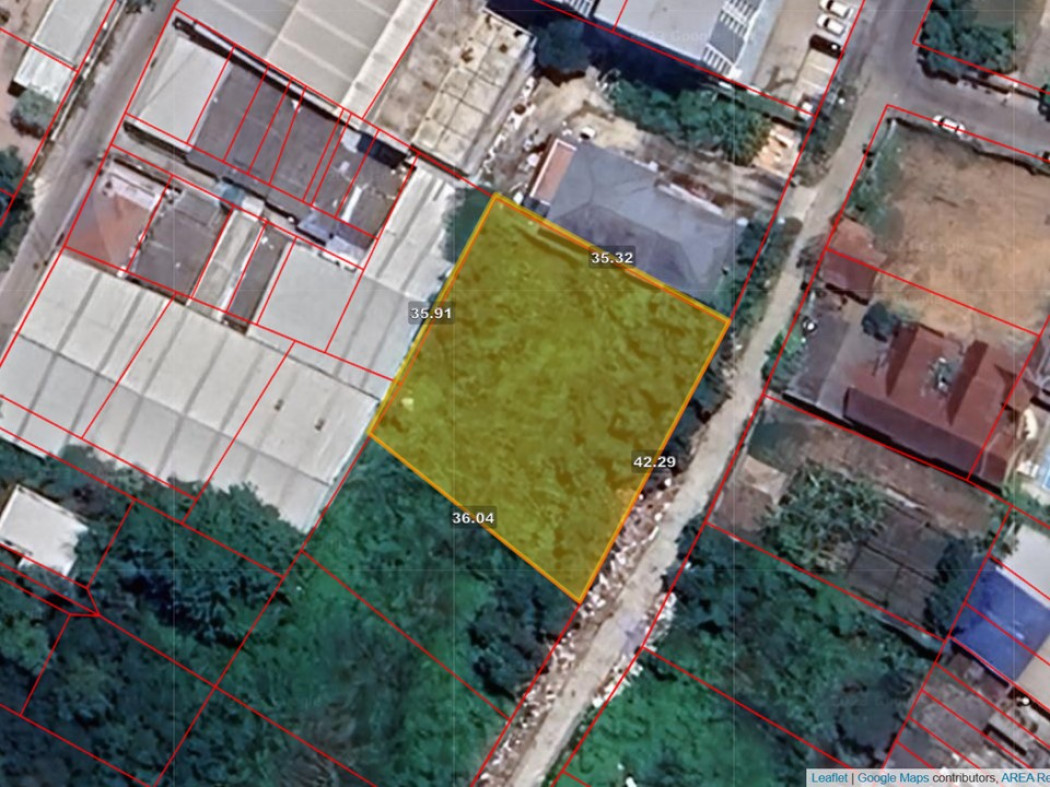 SaleLand Empty land for sale, Bearing 32, 344 sq m, suitable for building a condo, apartment, residence.