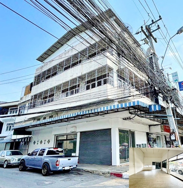 RentOffice หัวมุม โรงพยาบาล โลตัส ราชบุรี  ให้เช่าอาคารพาณิชย์ 4 ชั้น 28ตรว.