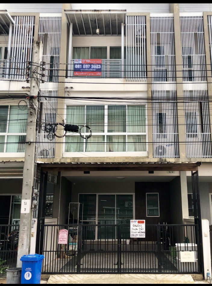 SaleHouse For Sale : 3 Bedroom Townhome 3-storey in Thung Khru  Bangkok, (near Rama II Road)