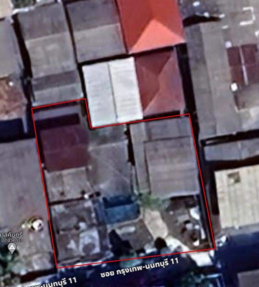 ขายที่ดิน ขาย ที่ดิน ใกล้รถไฟฟ้าสายสีม่วง 145 ตร.ว อยู่ในซอยกรุงเทพ-นนทบุรี 11 เข้าไป ประมาณ 200 เมตร ID-13598