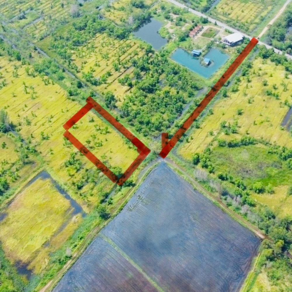 SaleLand 4 million. Not for sale. Take 1.8 million. Empty land, 2 rai, near SWU Ongrak. Rangsit-Nakhon Nayok Khlong 16 ID-13735