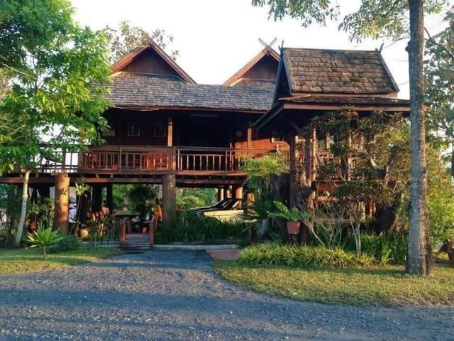 SaleHouse บ้านไม้สัก ทรงไทย เปิดเป็นร้านอาหารหรือกาแฟได้ ห้วยทราย แม่ริม