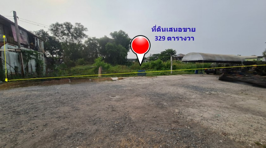 SaleLand Land for sale in a dense residential area of Pak Kret District. Soi Tiwanon-Pak Kret 56, area 3 ngan 29 sq m, near Klong Prapa Road.