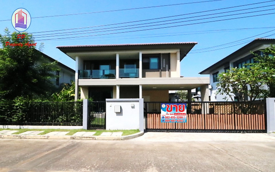 SaleHouse Single house for sale, Burasiri project Wongwaen-On Nut, Racha Thewa Subdistrict, Bang Phli District, Samut Prakan Province, 152 sq m., 64 sq m.
