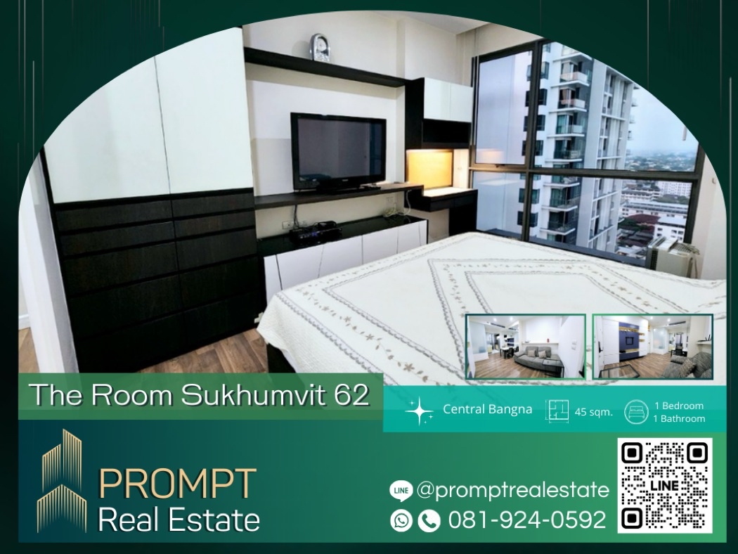 เช่าคอนโดมิเนียม PROMPT Rent The Room Sukhumvit 62 45 sqm  BTS Punnawithi