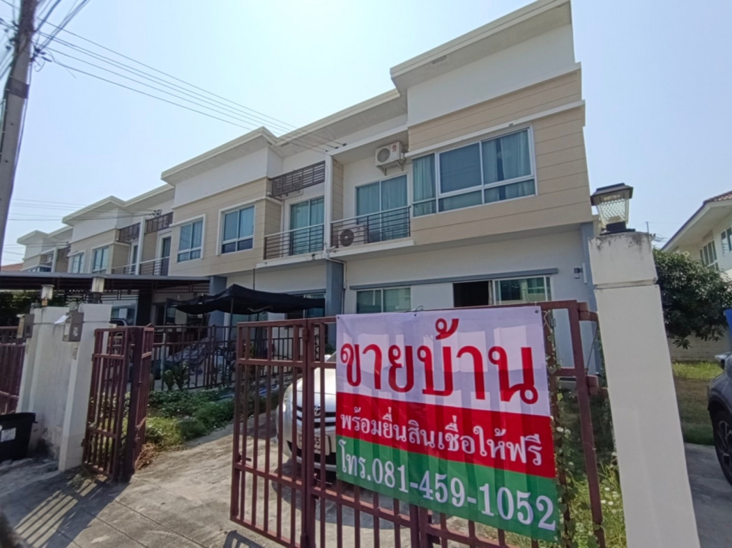 SaleHouse Townhome for sale, corner house, open and airy. Supalai Bella Rama 2-Panthai 120 sq m. 23.8 sq m.