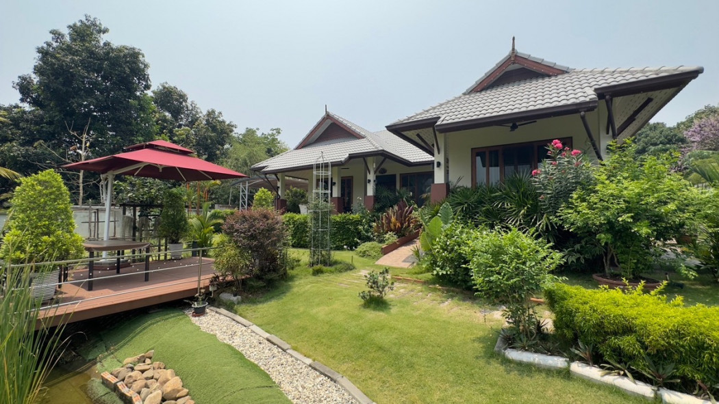 SaleHouse Single house for sale, 1 rai, homestay, Lanna style, 3 bedrooms, Nam Phrae, Hang Dong District, Chiang Mai.