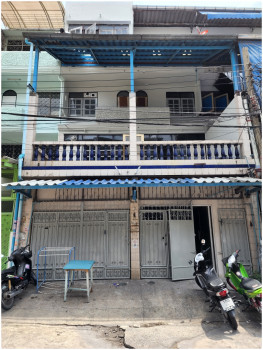SaleOffice Commercial building for sale, Soi Charoen Nakhon 14, 2 units, 28 sqwa, 4 floors with rooftop, newly renovated, near BTS KrungThonBuri