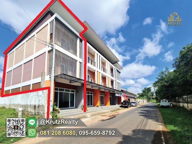 3-story commercial building for sale, 23.8 Sq w. Mueang Surin