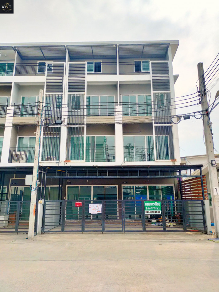 SaleHouse Townhome for sale, 2 units, Wiset Suk Nakhon Village 25 (Pracha Uthit 62), suitable for an office.