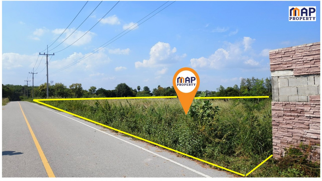 SaleLand Land for sale, road frontage 105 m - 7 rai 2 ngan 77 sq m.