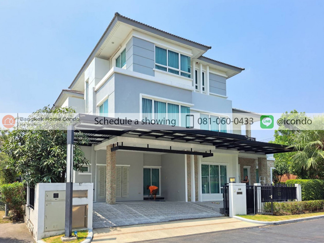 RentHouse ID 15898 For rent, 3-story detached house, Grand Bangkok Boulevard Rama. 9-Srinakarin, Krungthep Kreetha Road