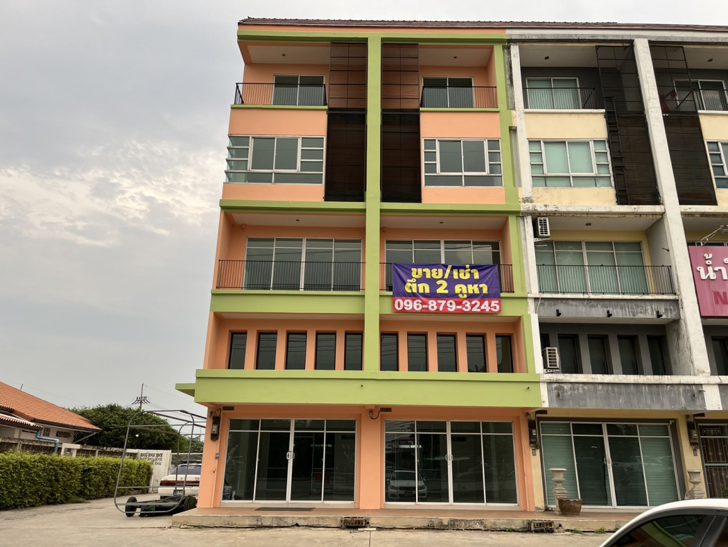 RentOffice For rent/sale, commercial building, 4 and a half floors, next to the main road, Khlong Luang, 432 sq m., 51.6 sq m.