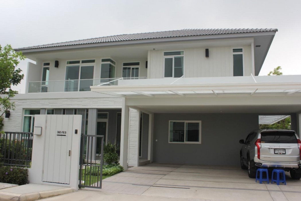 RentHouse For rent, detached house M385 Manthana Bangna-Wongwaen, 286 sq m, 90 sq m.