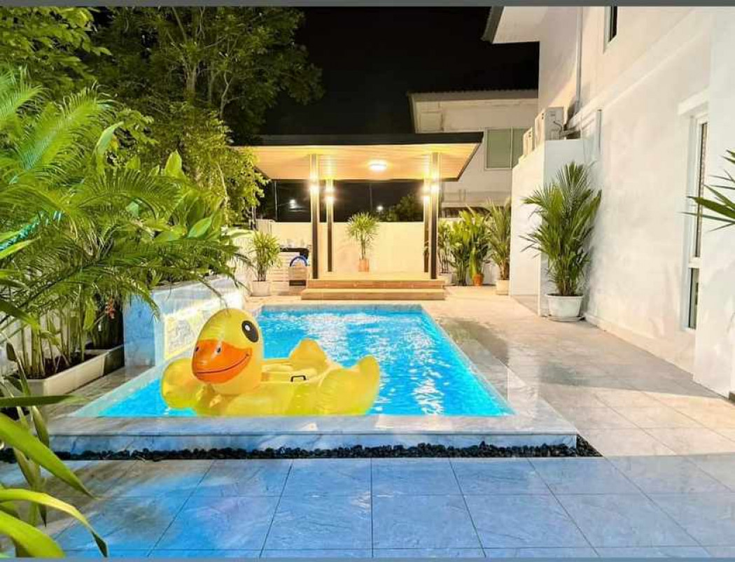SaleHouse H386 Single house for sale With swimming pool Pruksa Nara Village, Jomtien