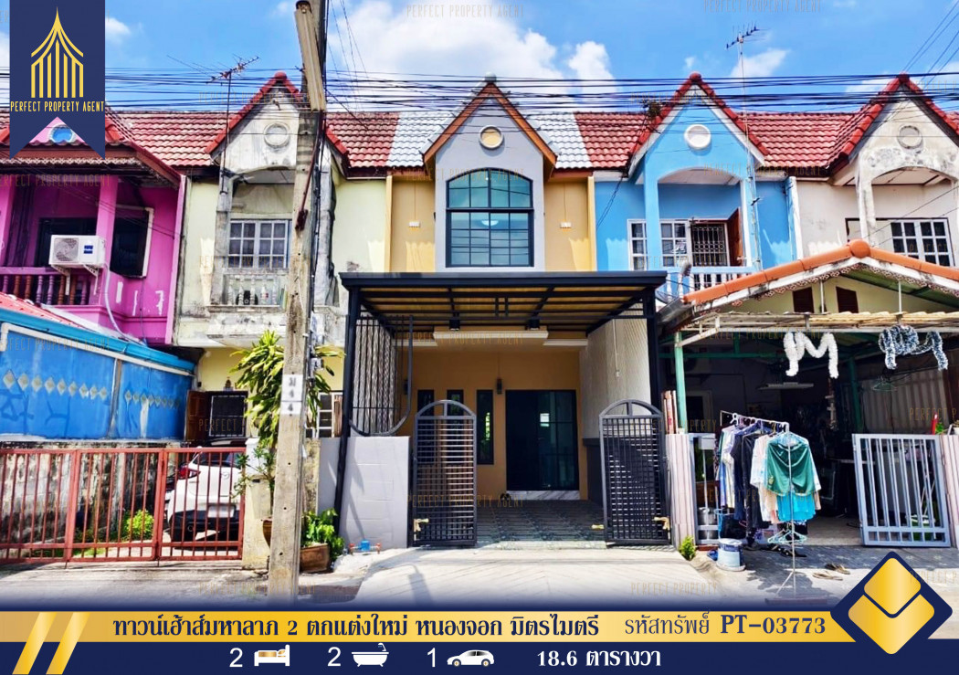 SaleHouse House for sale, Mahalap 2, newly decorated, Nong Chok, Mitmaitri, Bangkok.