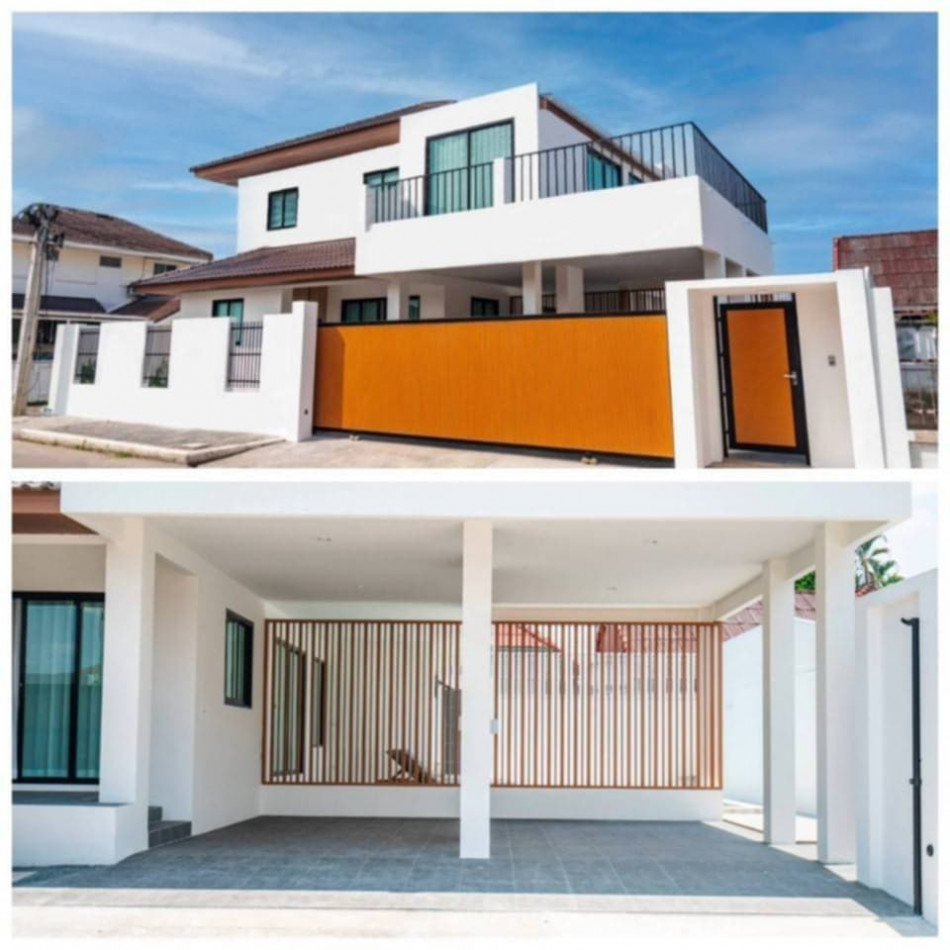 SaleHouse Single house for sale, luxuriously decorated in modern style with swimming pool, outside project, 309 sq m, 61 sq m, good location near the city.