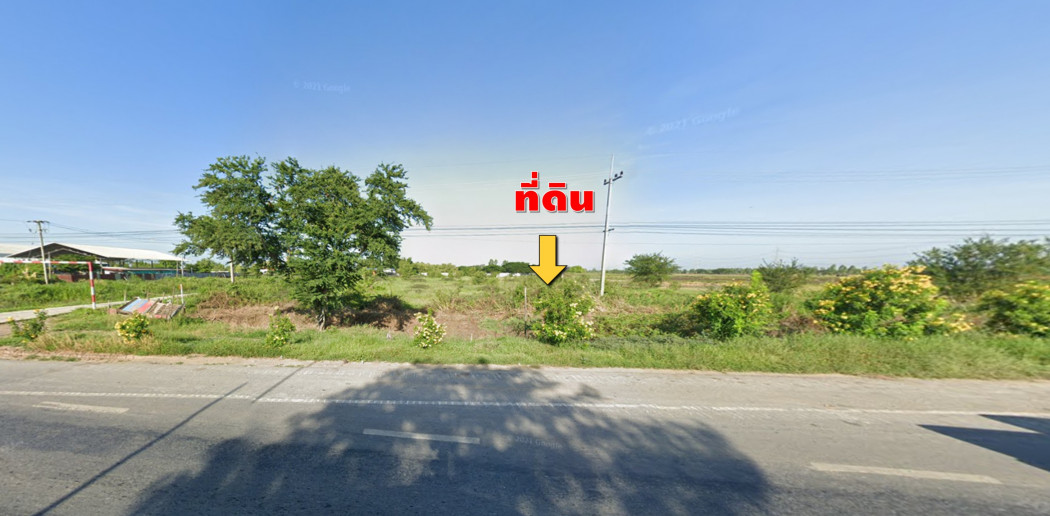SaleLand Selling cheap!! Land next to main road 347, 6-3-55 rai, Ayutthaya, Bang Pa-in, near Thung Si Pho Temple.