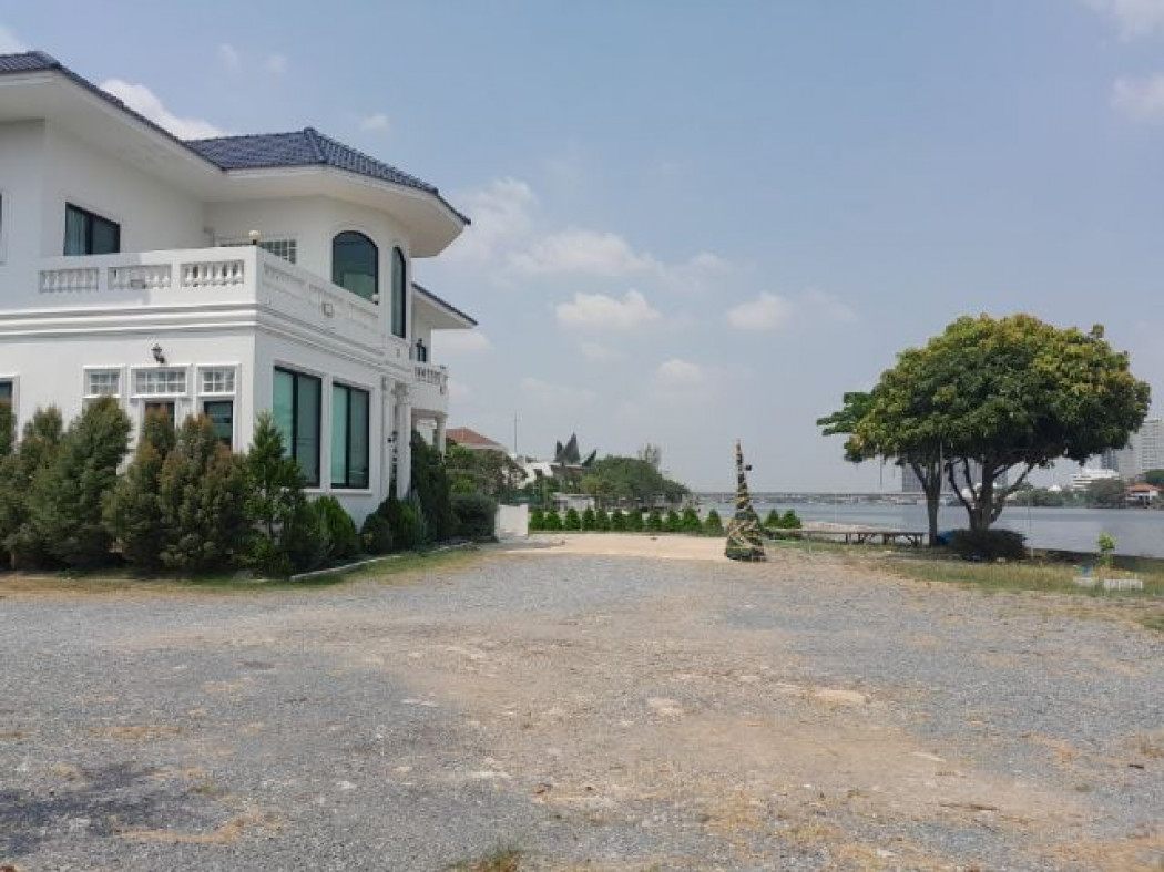 SaleHouse House for sale with land, size 6 rai, next to the Chao Phraya River, Sai Ma.
