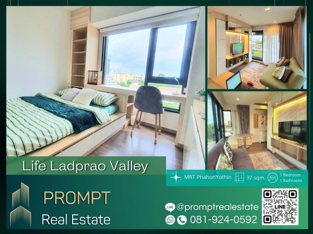 KL04255 - Life Ladprao Valley - 37 sqm - MRT PhahonYothin- BTS HaYekLadPrao- Central Ladprao