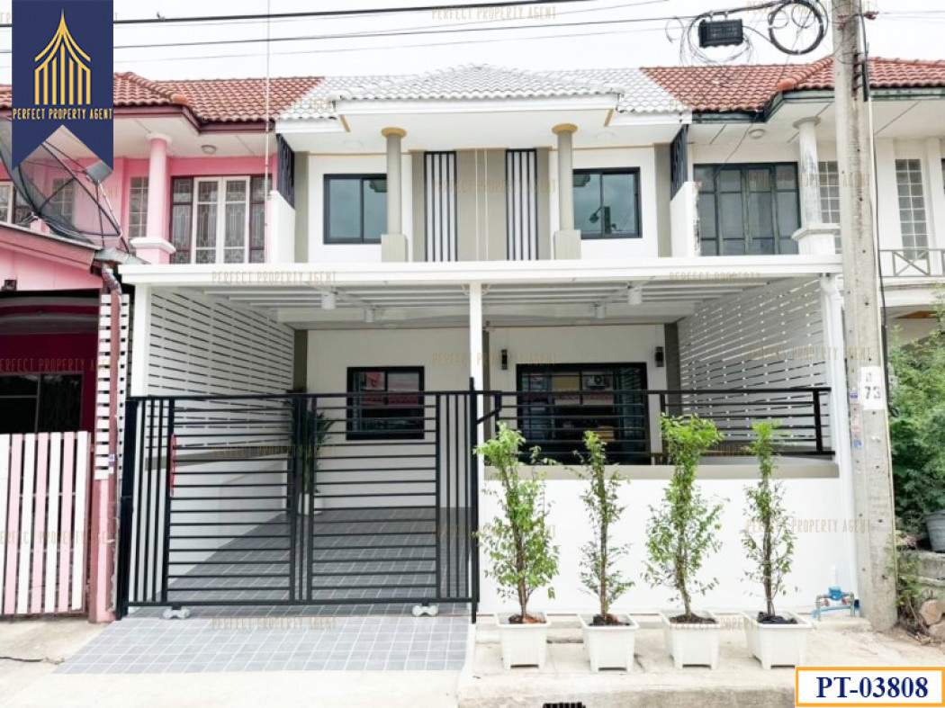 SaleHouse For sale, Bua Thong Village 4, Phimonrat, Bang Bua Thong, newly decorated, ready to move in.