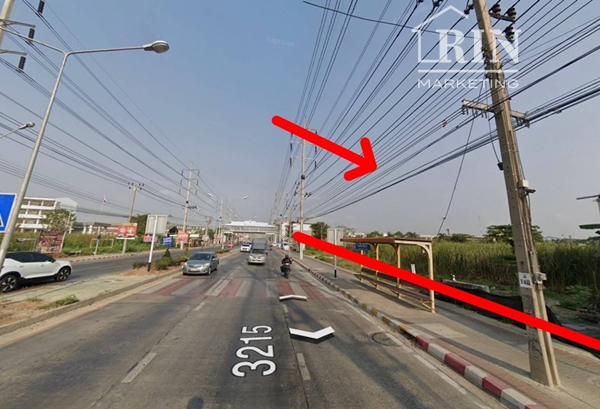 R624-049ขายที่ดินสวย ทำเลดี ติดถนนบางกรวย-ไทรน้อย 23-3-50 ไร่  จ.นนทบุรี