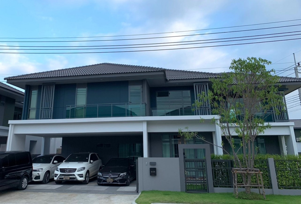 SaleHouse  Luxury 2-story house for sale, Saransiri Chaiyaphruek - Chaengwattana, 97 sq m, 4 bedrooms, 5 bathrooms, new condition, with furniture.