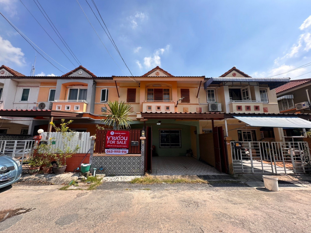 SaleHouse 2-story townhouse for sale, KC Village 4, Ramintra, Sam Wa Tawan Tok, Hathairat 39, area 25 sq m.