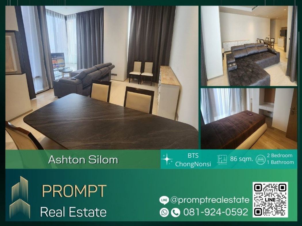 AB05407 - Ashton Silom - 86 sqm  - BTS ChongNonsi - BangkokChristianHospital MRT - Samyan