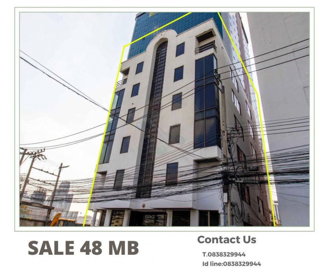 SaleOffice Office for sale, Ratchada Soi 18, 1521 sq m, 77.9 sq wa, 6 floors, city center