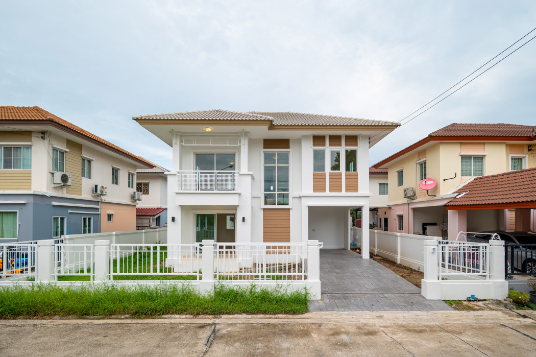 SaleHouse For sale: Single house, newly decorated, Pruksa Village 10, Rama 5-Bang Yai, 143 sq m, 51 sq wa, ready to move in