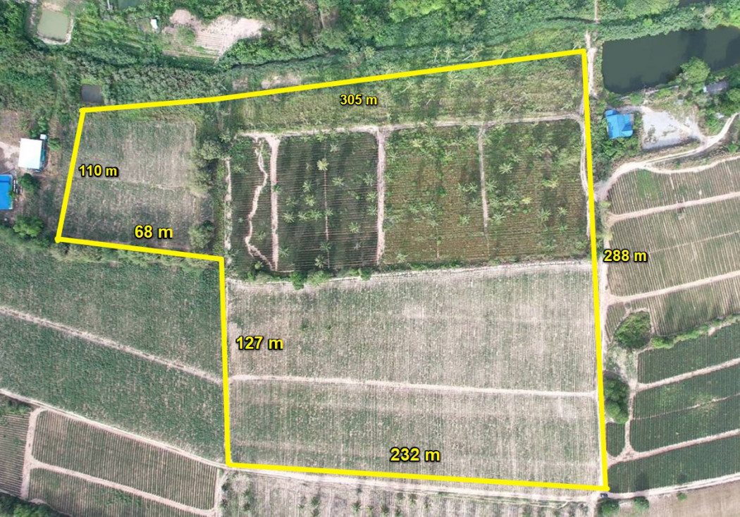 SaleLand Land for sale in Pluak Daeng Huai Prap-Mab Yangphon, purple pattern, 42 rai,